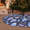 thumbnail image 6 of Sikiie crystal cool Skull flower 30-48 inches {designName} Print Christmas Tree Skirt Snowman Xmas Tree Skirt with Edge Christmas Decorations for Holiday Party36", 6 of 7