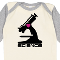 thumbnail image 4 of Inktastic Love Science Microscope and Heart Boys or Girls Long Sleeve Baby Bodysuit, 4 of 5
