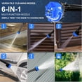 thumbnail image 3 of AZZUNO Lavadora a Presión sin Frío de 850 Psi, Potente Cañón de Lavadora de 4000 Mah con Boquilla 6 en 1, Limpiador Pequeño de Mano para Limpieza Del Hogar y Riego de Jardines, 3 of 6