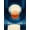 Blue Rust Cream, Pattern 15, variant on ODIKA 8'x10' Washable Area Rug Non-Shedding, Easy Care, Entrance Abstract Vinyl Record Inspired Concentric Entryway Circle for King Size Bedroom Under Bed, Master Suite