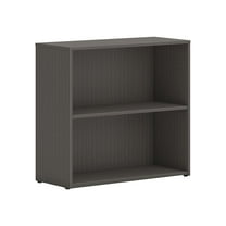 HON Mod 2-Shelf 29"H Bookcase Slate Teak LBC3013B2LS1
