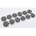 thumbnail image 7 of IBA Indianbeautifulart Black Decorative Buttons For Sewing Crafting Scales Geometric Printed Canvas Fabric&nbsp;1 Inch Buttons For Sewing Pack Of 50, 7 of 7
