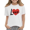 thumbnail image 6 of Plebaso Kids Valentines T-Shirts Cute Heart Graphic Tshirts for Boys Girls Short Sleeve Summer Tee Tops, 6 of 7