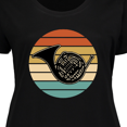 thumbnail image 4 of Inktastic French Horn Retro Music Gift Women's Plus Size T-Shirt, 4 of 5