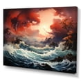 thumbnail image 2 of Designart "Storm Power In Flow II" Nautical & Beach Canvas Print, 2 of 5