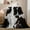 60*80inch, variant on Soft Funny Throw Blanket Cow Print Flannel Warm Nap Blanket For Home Office Travel,All Season Breathable Comfortable Blanket,Comfy Bedding For Christmas Decor,Christmas Gifts,Christmas Decorations