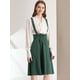 thumbnail image 2 of INSPIRE CHIC Vestido General De Cintura Elástica Con Tirantes Y Tirantes Para Mujer Verde oscuro XS, 2 of 6