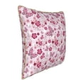 thumbnail image 2 of Fotbe Flower Butterfly Pattern Velvet Decorative Throw Pillow Covers with Elegant Piping, Soft Plush Cushion Cover for Sofa, Bed, Car, Office-16"x16", 2 of 8