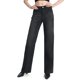 thumbnail image 1 of Vaqueros SEVEGO para mujer, cintura media, pierna recta, color negro, XXL, 1 of 9