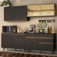 thumbnail image 2 of Madesa Gabinete de Cocina Integral 240 cm Reims Negro/Rústico 01, 2 of 10