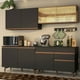 thumbnail image 2 of Madesa Gabinete de Cocina Integral 240 cm Reims Negro/Rústico 01, 2 of 10