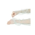 thumbnail image 4 of INSPIRE CHIC Women's Long Ruffle Tulle Cuff Sleeves Mesh Sheer Arm Cover Fingerless Gloves for Wedding 1 Pair Light Green One Size, 4 of 6