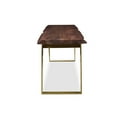 thumbnail image 4 of Sheesham Live Edge Gold Legs Bench, 4 of 7