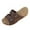 Brown, variant on Slippers for Women Beach Fashion Summer Wedge Open Toe Slip-On Slides Sandals Comfortable Casual Daily Shoes Black 8.5
