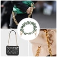 thumbnail image 5 of Unique Bargains 1 Pc Flexible Handbag Strap for Travelling Deep Green White Acrylic Metal, 5 of 5