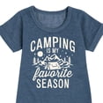 thumbnail image 3 of Instant Message - Camping Is My Favorite Season - Toddler & Youth Girls Fleece Dress, 3 of 6