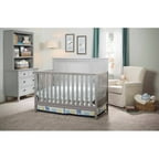 Baby Relax Emma 2 In 1 Crib And Changing Table Combo Gray