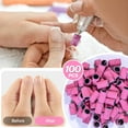 thumbnail image 5 of MelodySusie 100 Pcs Nail Drill Bits Sanding Bands with 1 Pcs Nail Drill Bit, 240 Grit, Pink, 5 of 8