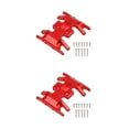 thumbnail image 4 of ZLight RC Car Metal Gear Box Base Mount Holder 1/24 Model Upgrade Spare Part Screws Set Modified Replacement for Axial SCX24 AXI00001 Red 2Set, 4 of 6