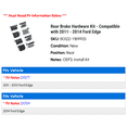 thumbnail image 2 of Rear Brake Hardware Kit - Compatible with 2011 - 2014 Ford Edge 2012 2013, 2 of 2