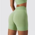 thumbnail image 7 of YOTMKGDO Women'S Shorts Fitness Yoga High Waist Soft Riding Shorts Dance Volleyball Lift Shorts Green + L, 7 of 7