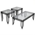 thumbnail image 1 of Ashley Furniture Exeter 3 Piece Occasional Table Set in Black, 1 of 2