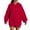 Red Sweatshirt, variant on Htigea Womens Oversized Hoodies Thin Fleece Hooded Sweatshirts Casual Long Sleeve Pullover Tops with Pocket Blue S