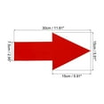 thumbnail image 2 of Unique Bargains Directional Arrow Sticker, 12' PVC Arrow Removable Adhesive Decals for Wall Floor Marking, Red, 24Pack, 2 of 6