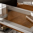 thumbnail image 6 of ARICOEASY Mirrored Coffee Table with LED Light & Large Storage for Living Room, 6 of 8