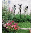 thumbnail image 2 of Village Wrought Iron MGS-B-18 Hummingbird with Marble Ball Garden Stake, 2 of 2