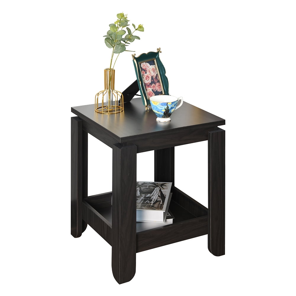 Private Jungle Black Side Table for Small Spaces, Nightstand Sofa Table for Living Room, Bedroom Private Jungle Black Side Table for Small Spaces, Nightstand Sofa Table for Living Room, Bedroom