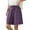 Purple, variant on Women's Short Romper Lightweight Wide Leg Casual Shorts For With Relaxed Fit Elastic Waistband Pockets Summer, Size M