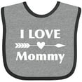 thumbnail image 3 of Inktastic I Love Mommy Boys or Girls Baby Bib, 3 of 4