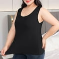 thumbnail image 2 of aidice Plus Size Tank Top 2XL-5XL for Women Sleeveless Crewneck Stretchy Tanks Summer Casual Homewear Sleep Tops, 2 of 4