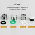 thumbnail image 2 of Amdohai Faucet Aerator Faucet Accessory Chrome Plated Brass Bubbler Inner Core Filter Nozzle Kitchen Splash Nozzle M24 External Teeth Foaming Device, 2 of 8