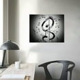 thumbnail image 3 of Nawypu  Modern Music Posters Beating Stretched and Framed Music Notes Decor Paintings on Canvas Wall Art Ready to Hang for Living Room Bedroom Home Decorations, 3 of 4