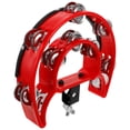 thumbnail image 1 of Tambourin de Percussion à Chapeau Haut, Tambourin à Double Rangée de Jingles, Tambour de Remplacement, Cymbale, Chapeau Haut, Tambourin pour Pièces de Batterie, 1 of 5