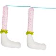 thumbnail image 1 of HUGFEGWE Easter Bunny Stuffed Legs Picks 16inch Colorful Polka Dots Rabbit Kicking Tree Legs with Lace Socks Thief Bunny Leg Wreath Attachment for Holiday Floral Arrangement Planters CA919-121180, 1 of 6