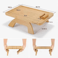 thumbnail image 1 of Sofa Clip on Side Table for Wide Couches Arm, Foldable Couch Tray with 360° Rotating Phone Holder for Eating/Drinks, 1 of 6