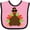 Pink and Black, variant on Inktastic Thanksgiving Pilgrim Turkey Boys or Girls Baby Bib
