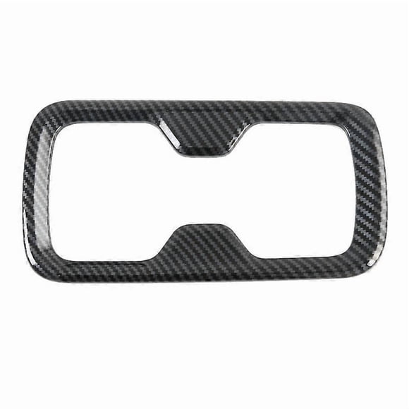 Para Navara NP300 2016-2019 Protector de portavasos delantero de fibra de carbono para coche, cubierta embellecedora adhesiva