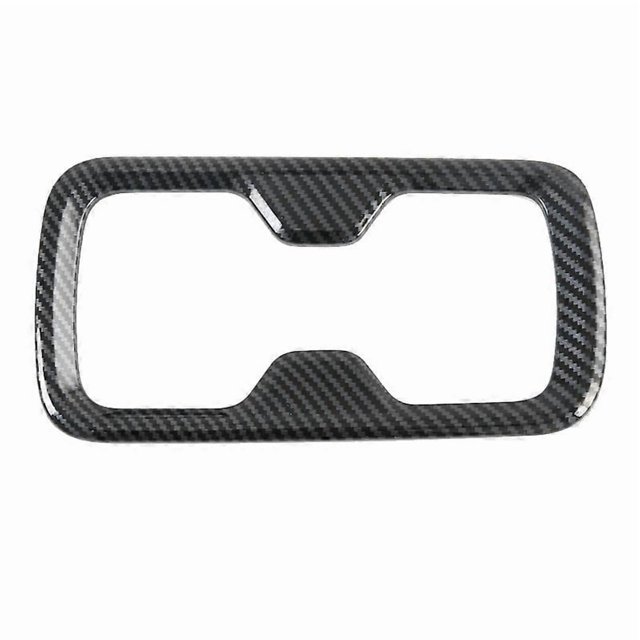 Para Navara NP300 2016-2019 Protector de portavasos delantero de fibra de carbono para coche, cubierta embellecedora adhesiva