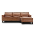 thumbnail image 2 of Hello Sofa Home Pimlico Right Hand Facing Top Grain Leather Sectional in Brown, 2 of 7