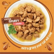 (12 pack) Purina Friskies Extra Chunky Gravy, Soft Chicken, Wet Cat Food, 5.5 oz Can