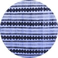 thumbnail image 1 of Ahgly Company Indoor Round Abstract Blue Modern Area Rugs, 8' Round, 1 of 4