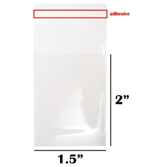 100 Pack 9x14 Crystal Clear Resealable Bags - 2Mil Thick Closure Bags
