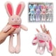 thumbnail image 4 of Pullable Extend Ears Bunny Plush Toy Cute Sensory Rabbit Plush Doll Stuffed Animal Charms Gift for Girls, Girlfriend, Friends, 4 of 5