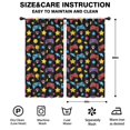 thumbnail image 2 of Blackout Kids Curtains,Multicolor Controllers Games Icons Black Pattern Childrens Insulated Curtains Set Of 2,Bedroom Essentials,Toddler Room Decor 42"x84", 2 of 5