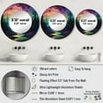 thumbnail image 4 of Designart "Aurora Borealis Aurora Euphony VII" Aurora Borealis Rund Mirror For Wall Decor - Large Yellow Round Print Mirror - Round Traditional Mirror 29" x 29" Inch - Wall Mounted Round Large Mirror, 4 of 5
