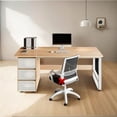 thumbnail image 4 of Escritorio para Computadora con 3 Cajones, Mesa de Oficina Minimalista con Patas Reforzadas y Amplio Espacio, Ideal para Estudio, Gaming y Trabajo, 4 of 8